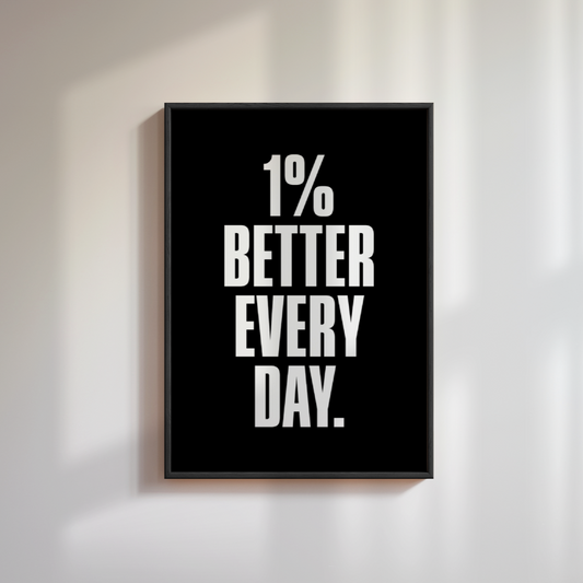 1% Better Everyday Poster
