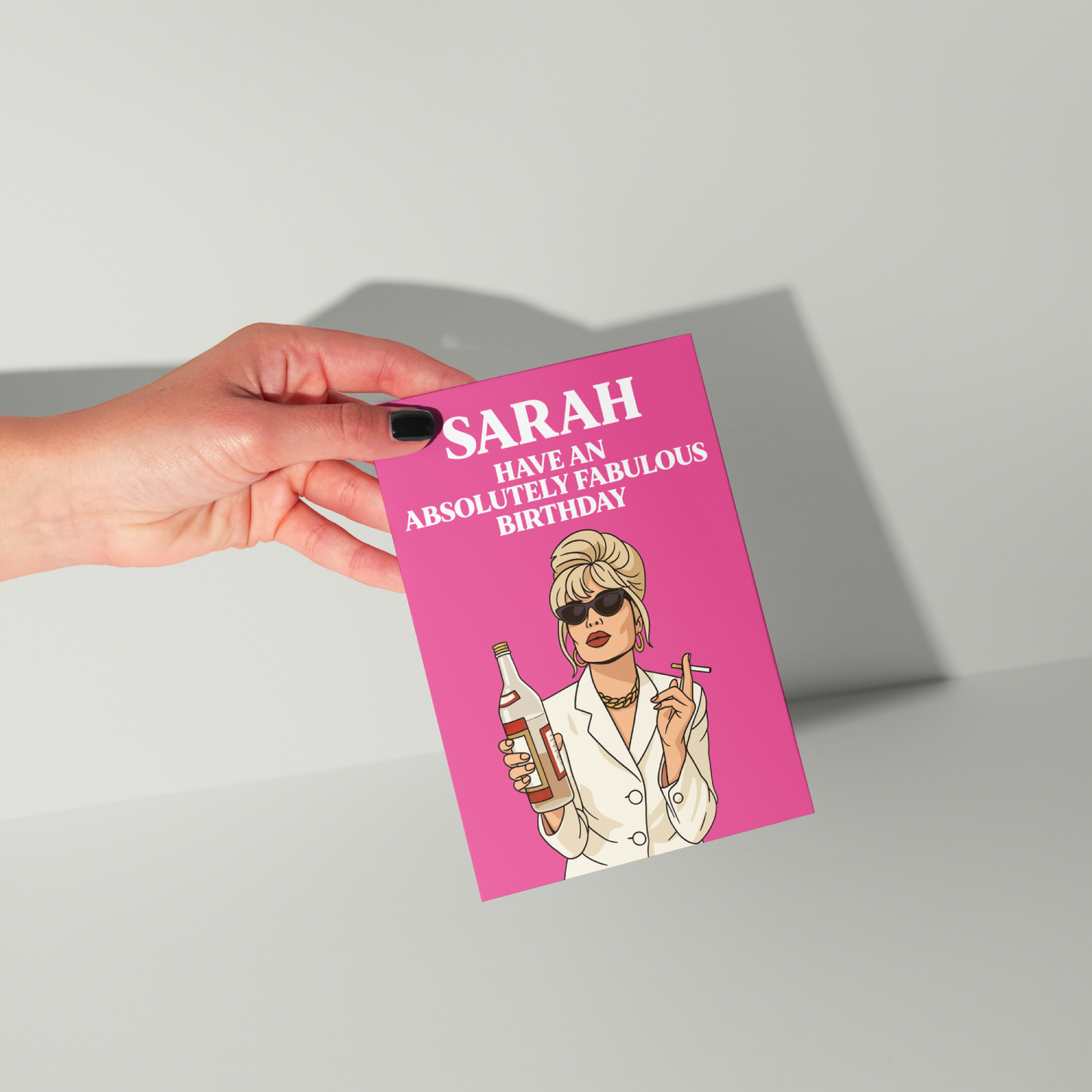 Absolutely Fabulous Personalised Birthday Card UK