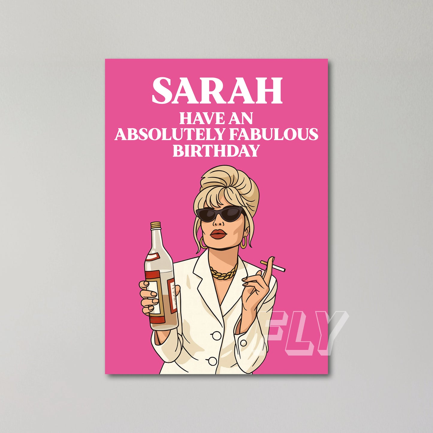 Absolutely Fabulous Personalised Birthday Card United Kingdom