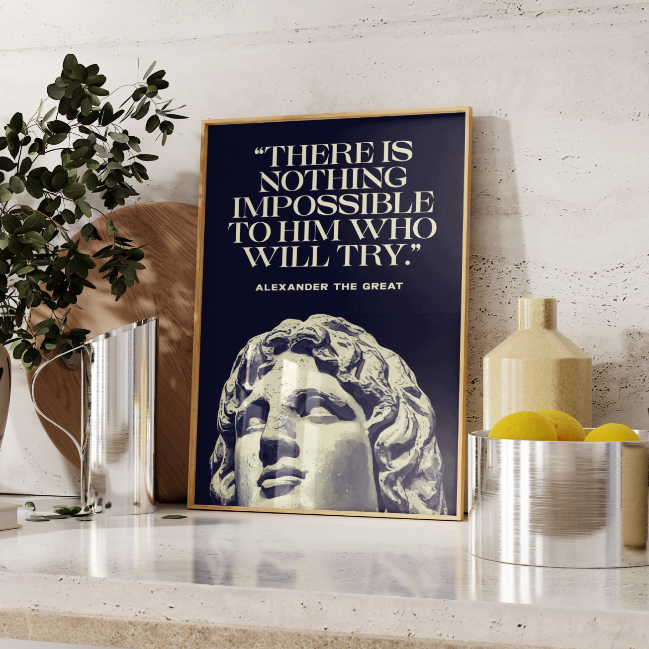 Alexander The Great Quote Poster
