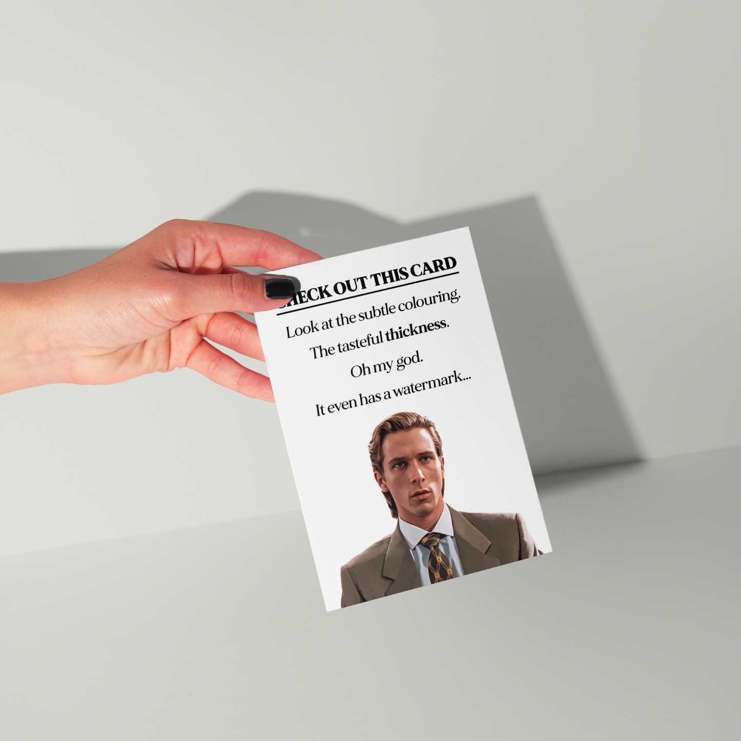 American Psycho Greeting Card
