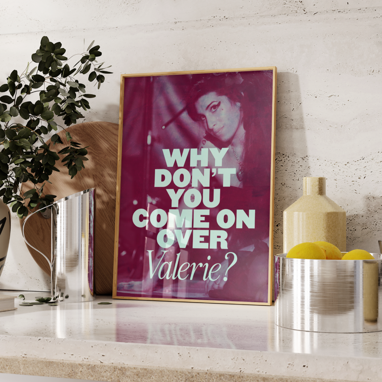 Amy Winehouse Lyrics Poster