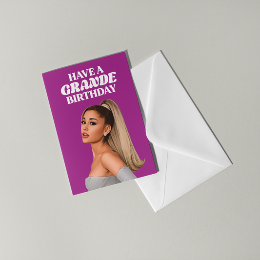 Ariana Grande Birthday Card