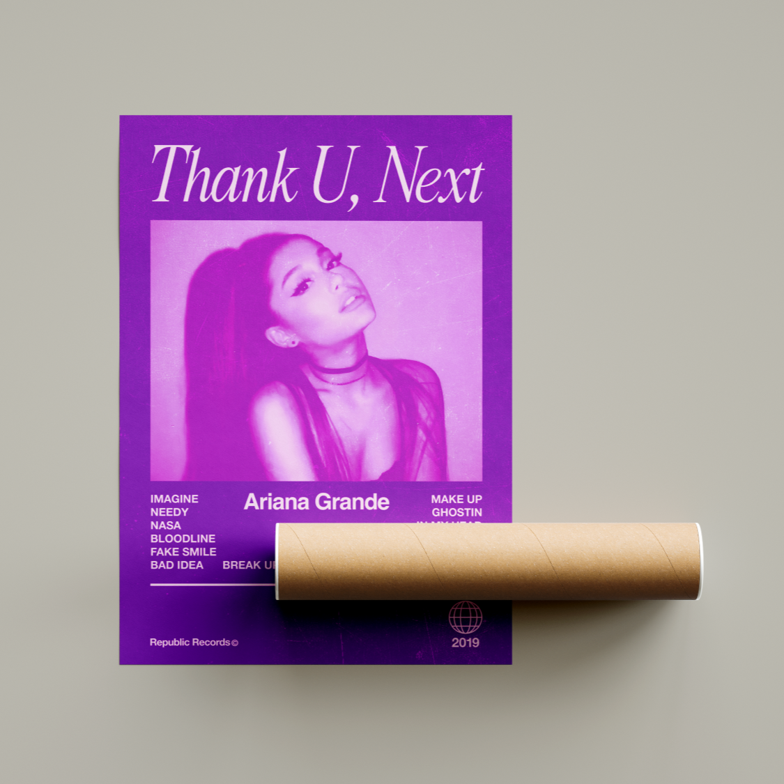 Ariana Grande Thank U Next Album Poster