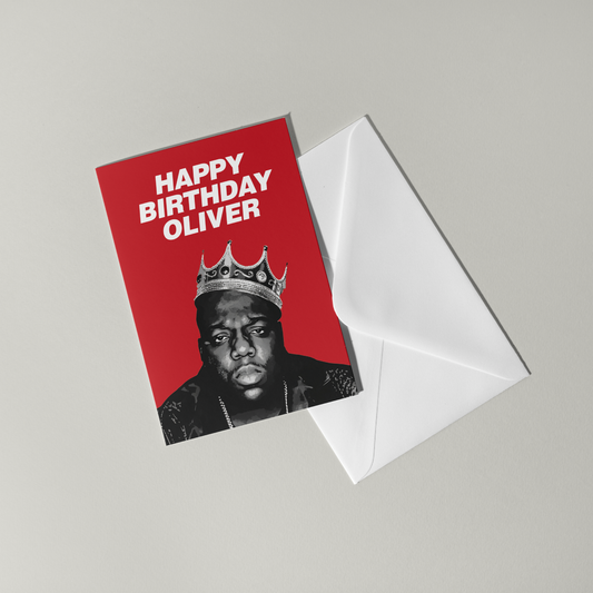 Biggie Smalls Personalised Birthday Card