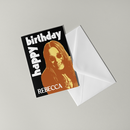 Black Sabbath Personalised Birthday Card