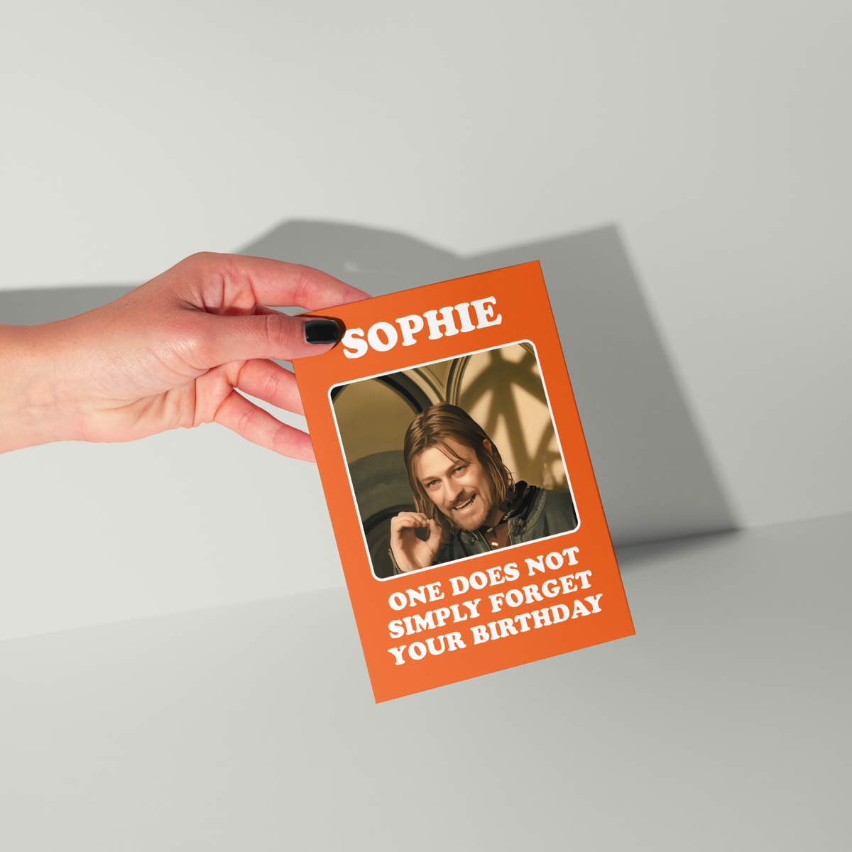 Boromir Lord Of The Rings Personalised Birthday Card