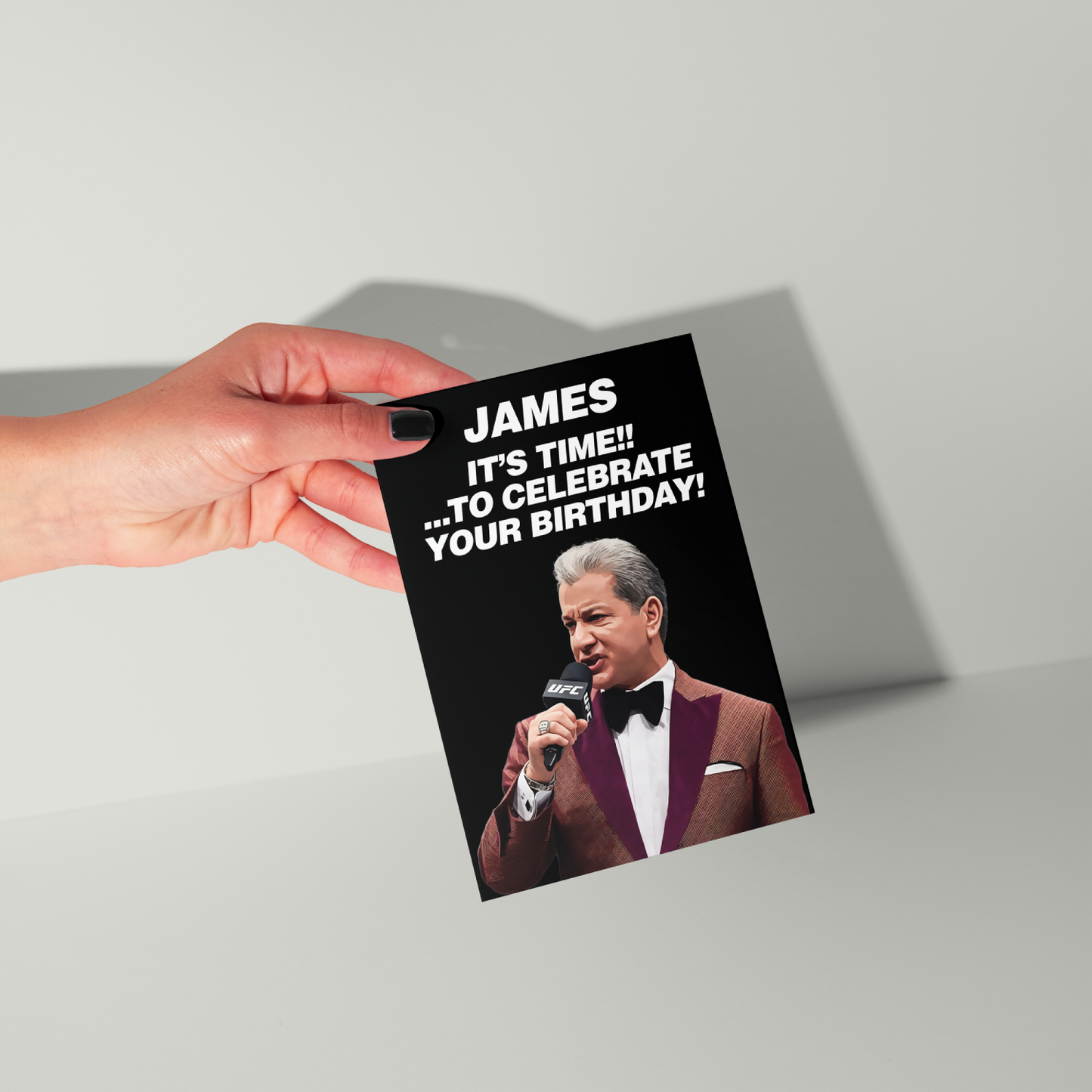 Bruce Buffer Personalised Birthday Card UK