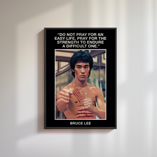 Bruce Lee Quote Poster
