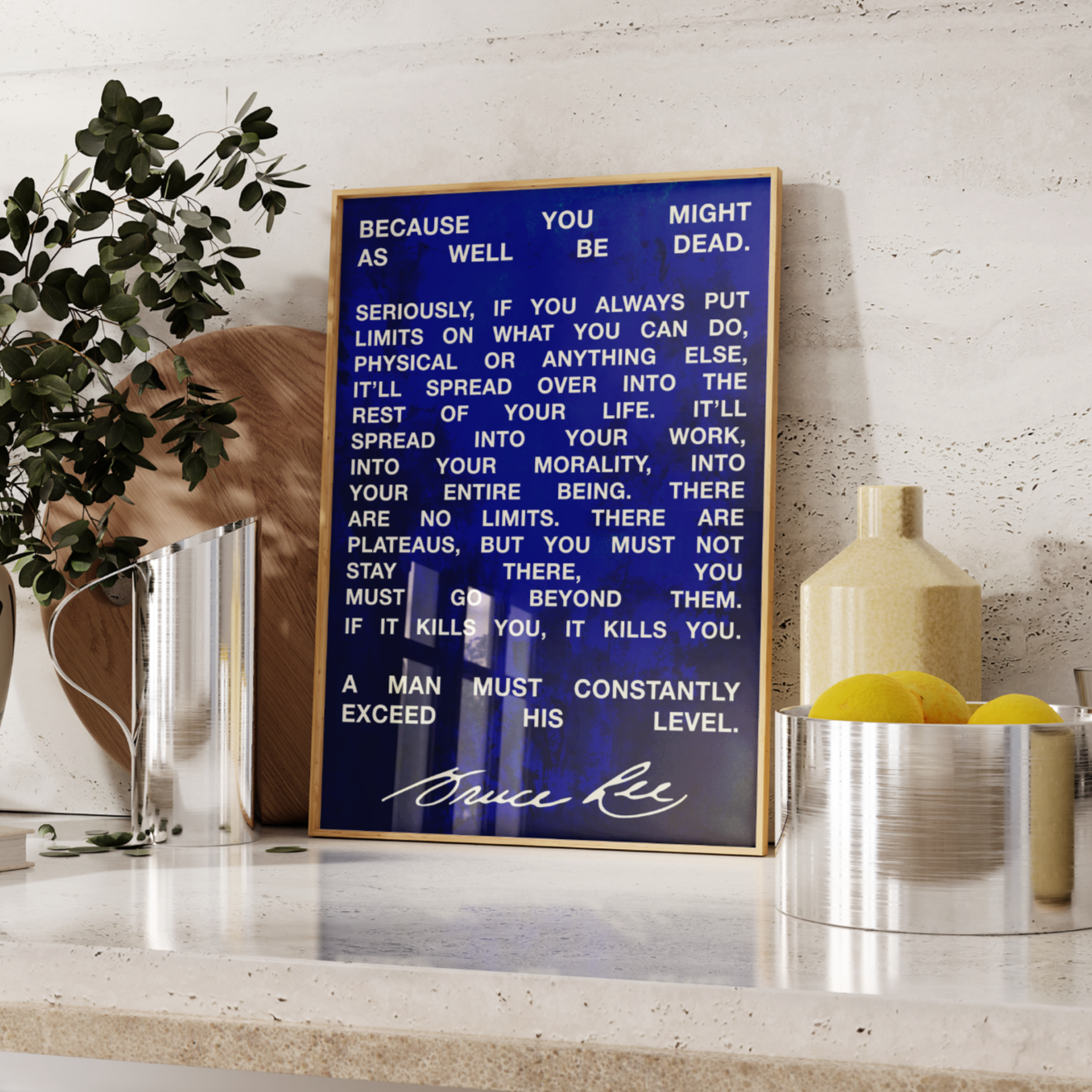 Bruce Lee Quote Print