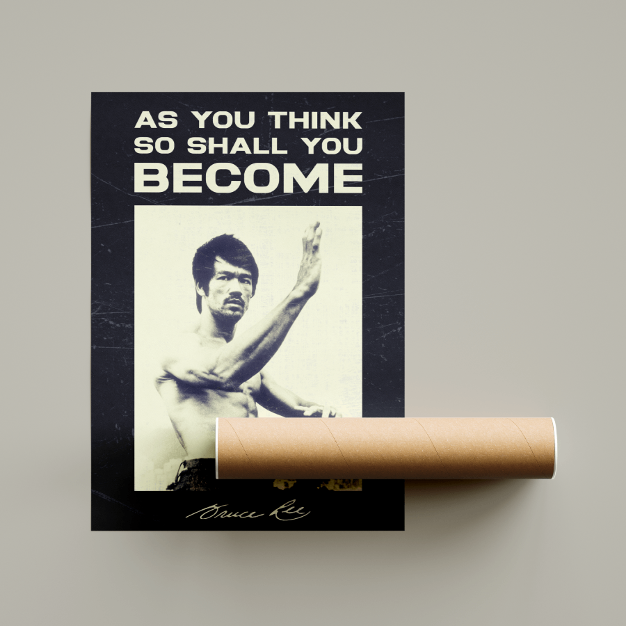 Bruce Lee Quote Poster