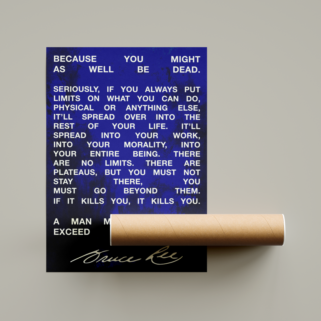 Bruce Lee Quote Print