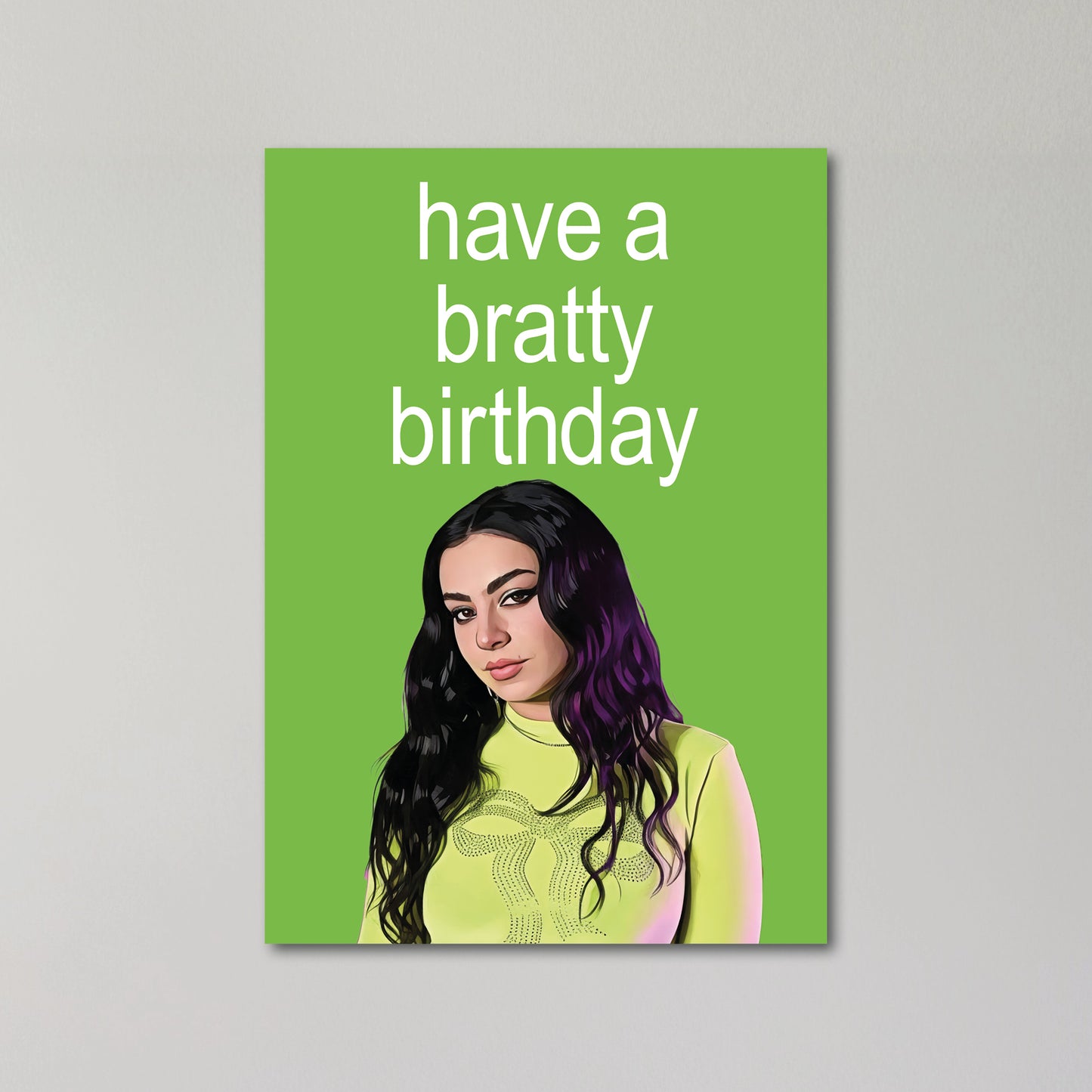 Charli XCX Birthday Card