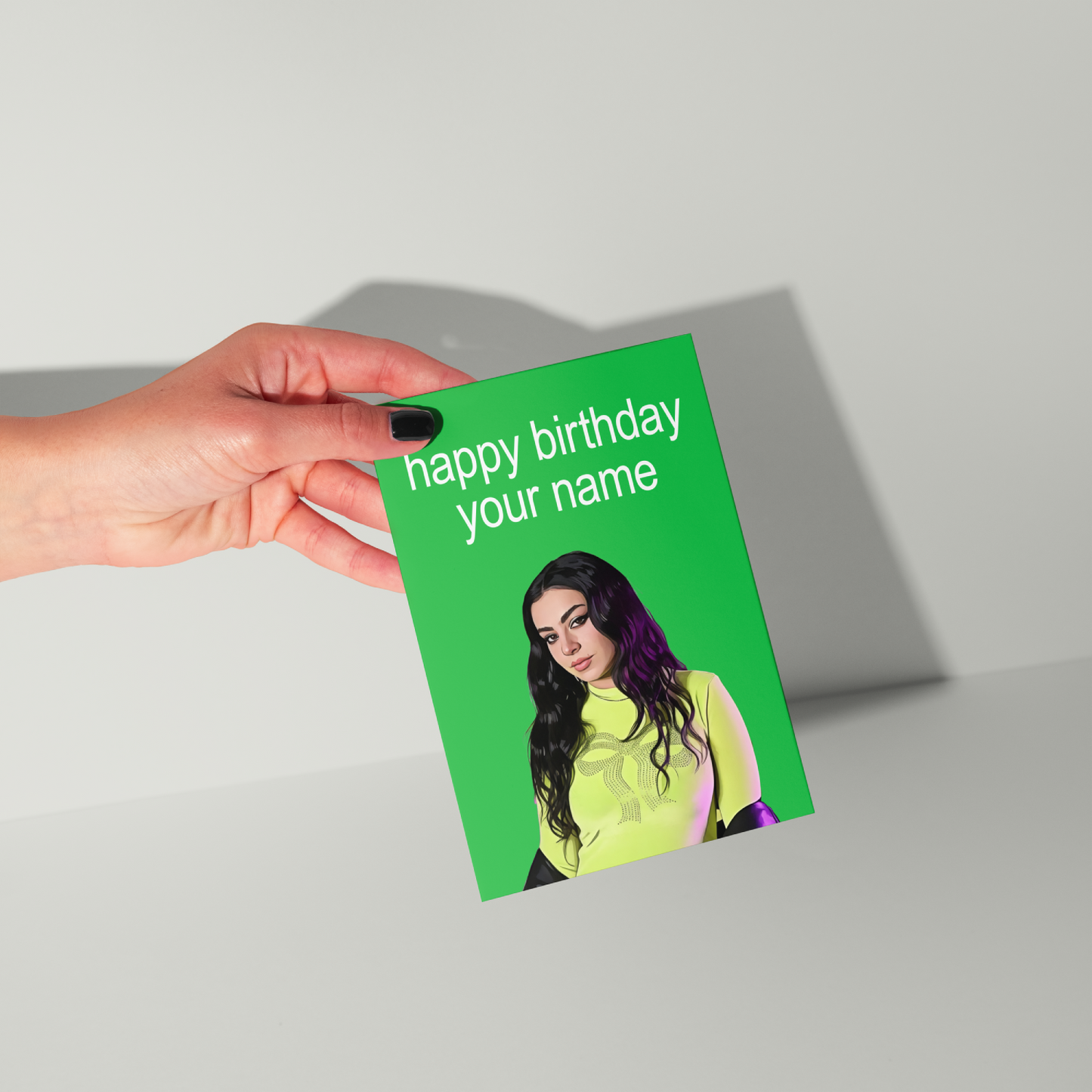 Charli XCX Personalised Birthday Card