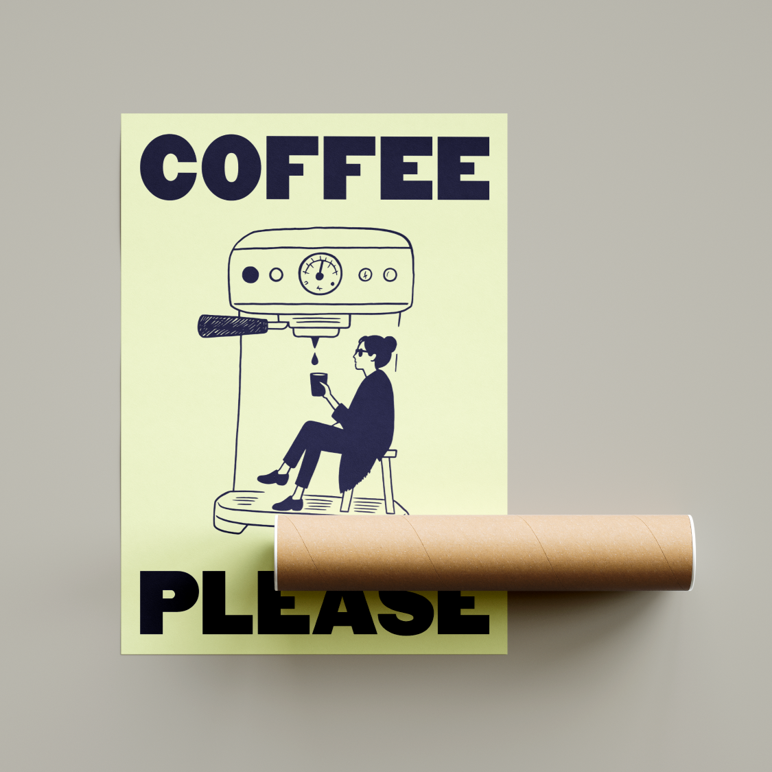 Coffee Please Kitchen Poster United Kingdom
