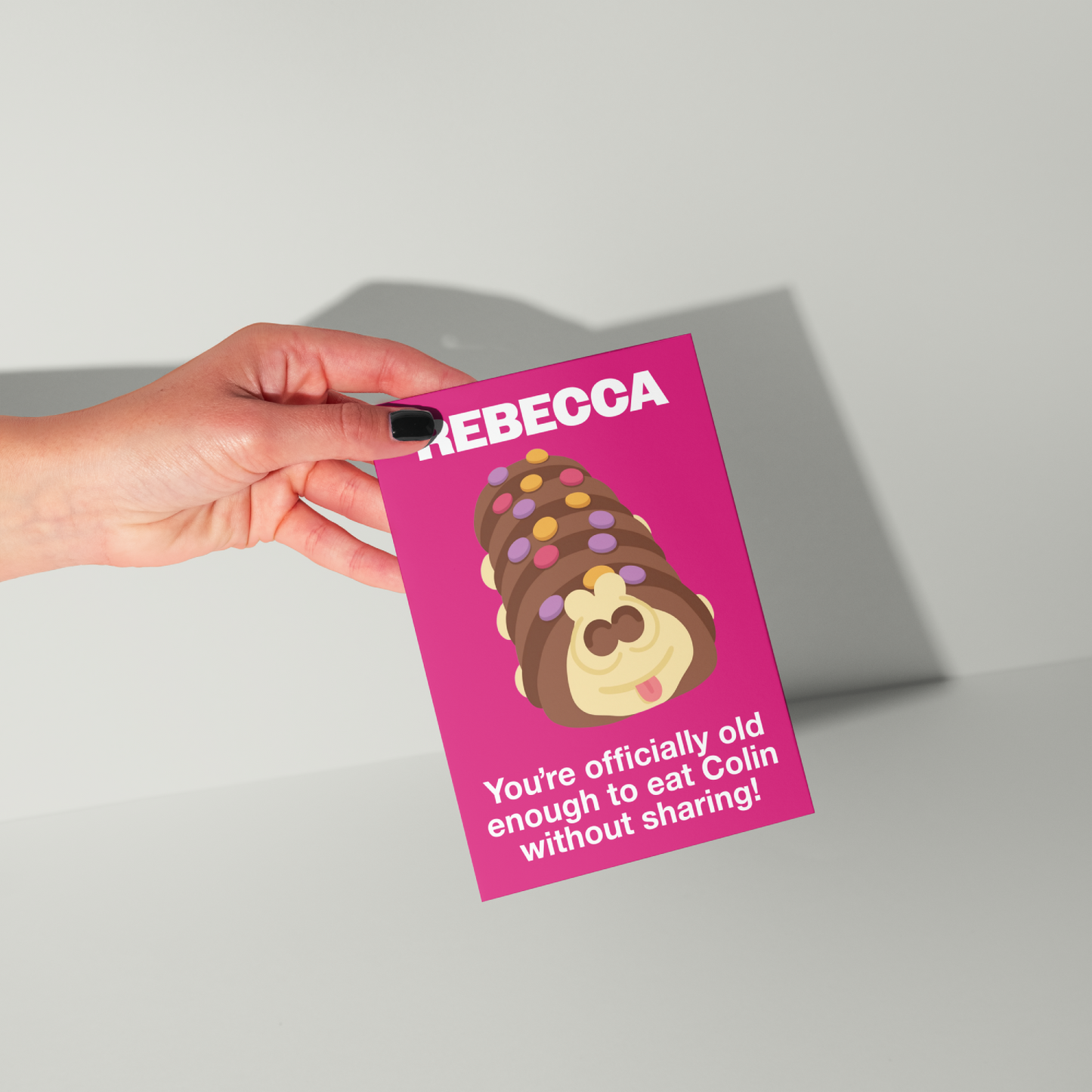 Colin The Caterpillar Personalised Birthday Card UK