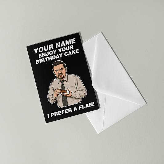 David Brent Funny Personalised Birthday Card