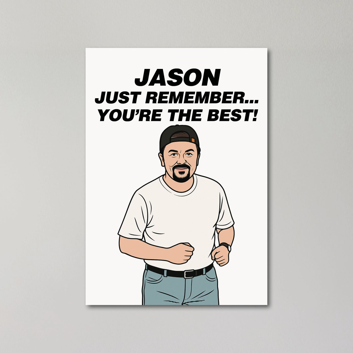 David Brent Personalised Greeting Card United Kingdom
