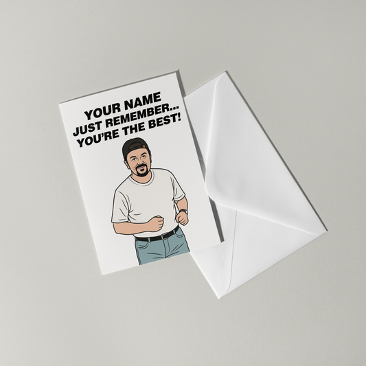David Brent Personalised Greeting Card