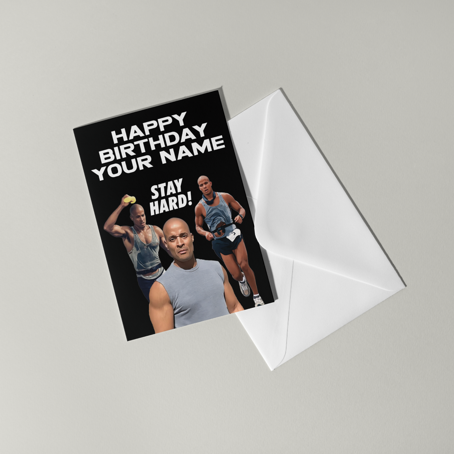 David Goggins Personalised Birthday Card