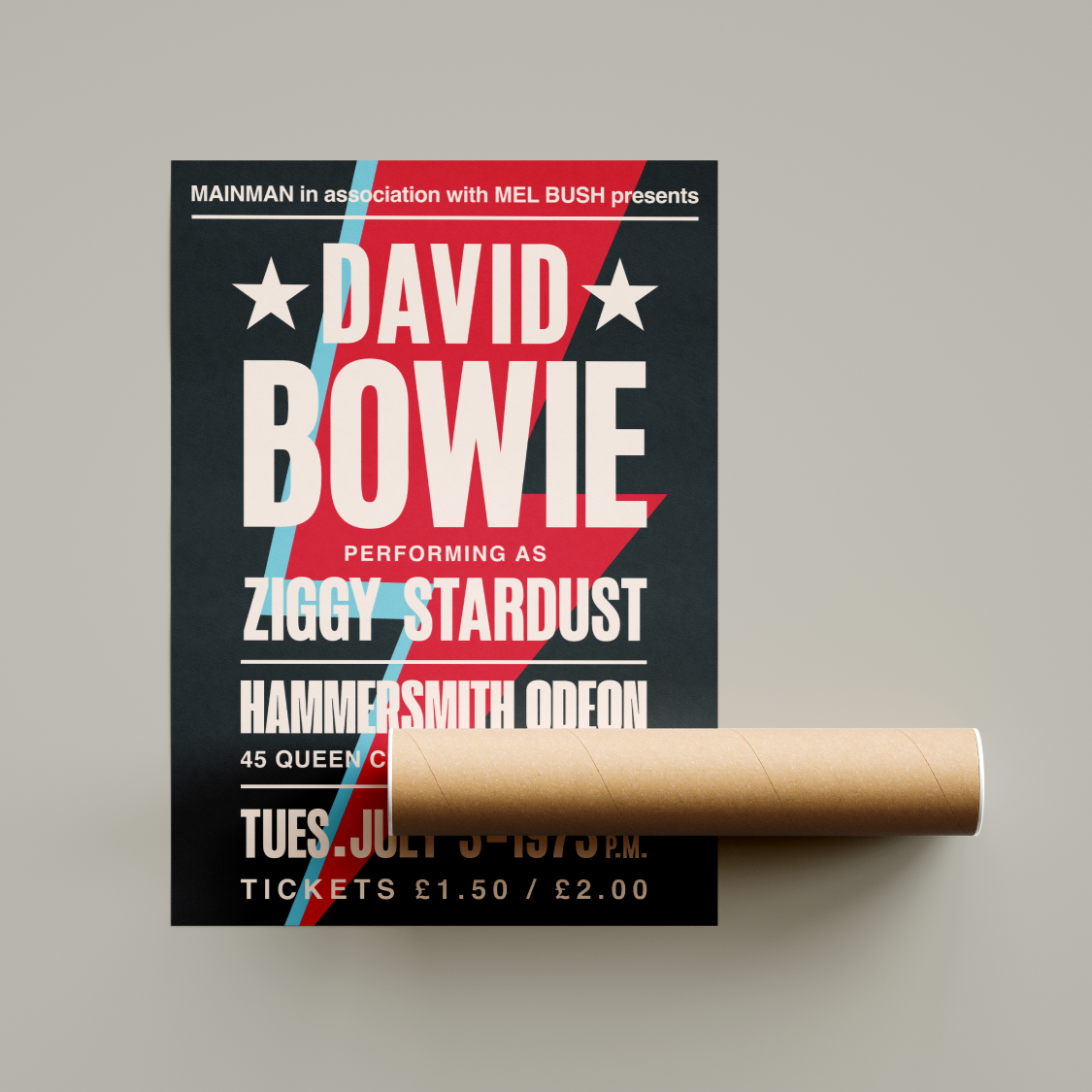 David Bowie Ziggy Stardust Poster