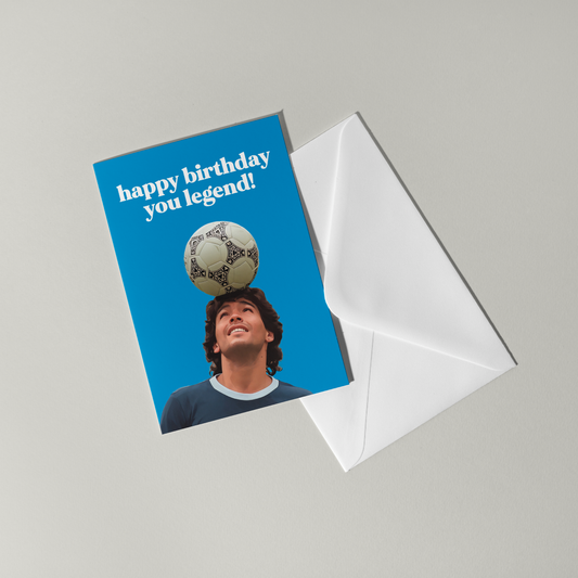 Diego Maradona Birthday Card