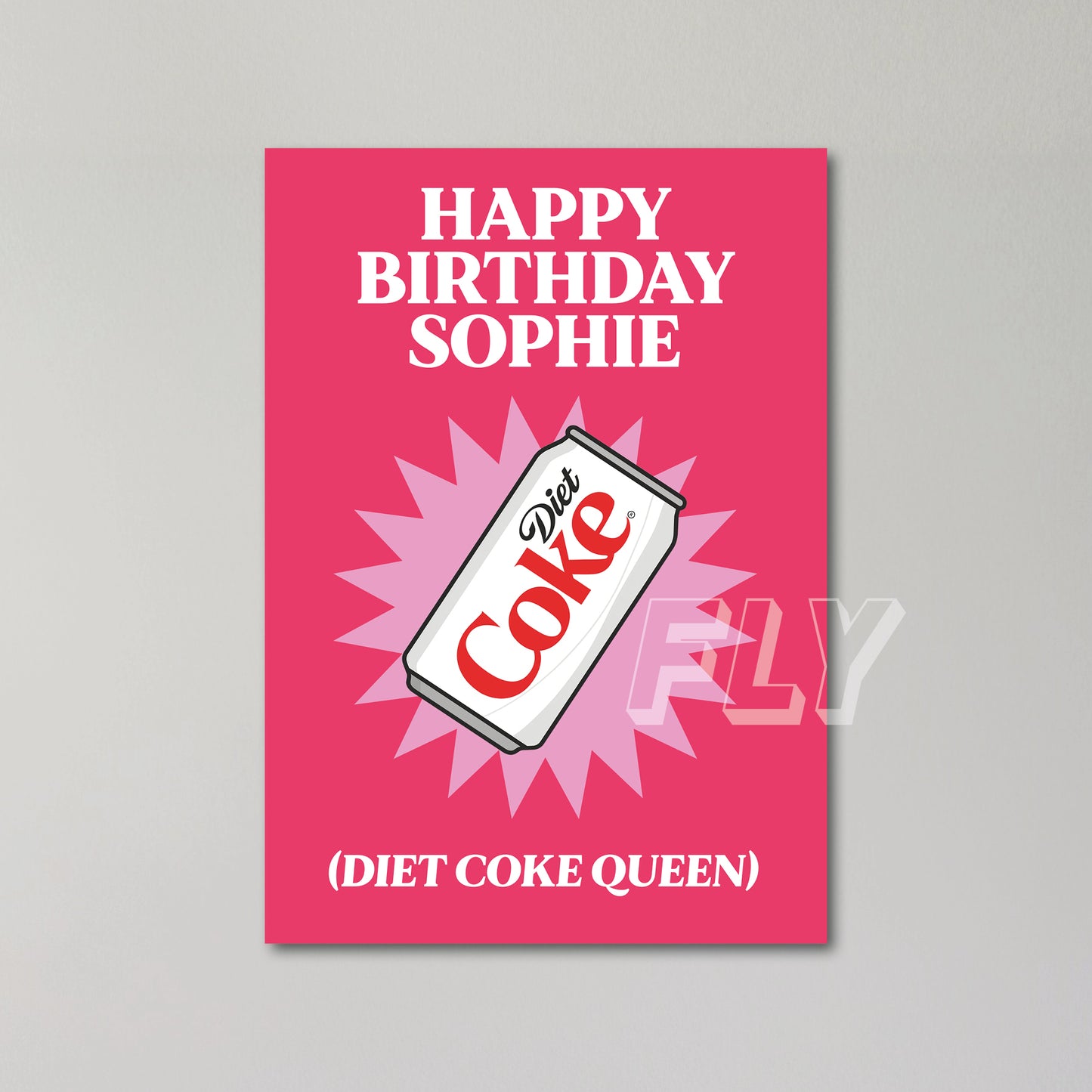 Diet Coke Personalised Birthday Card United Kingdom