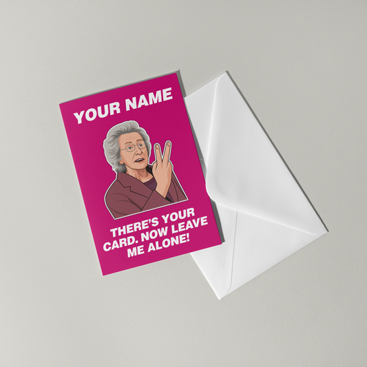 Doris Gavin and Stacey Personalised Greeting Card