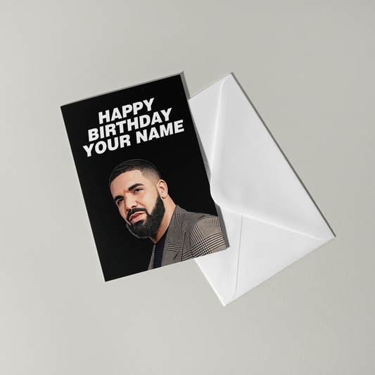 Drake Personalised Birthday Card