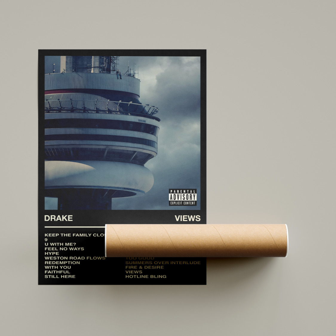 Drake Views Alum Poster A3