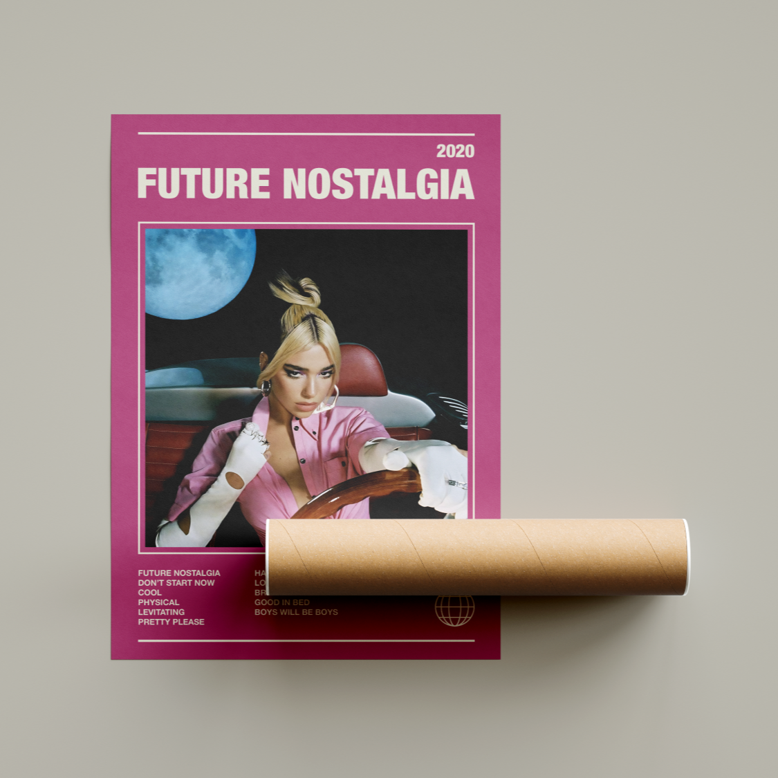 Dua Lipa Future Nostalgia Album Poster