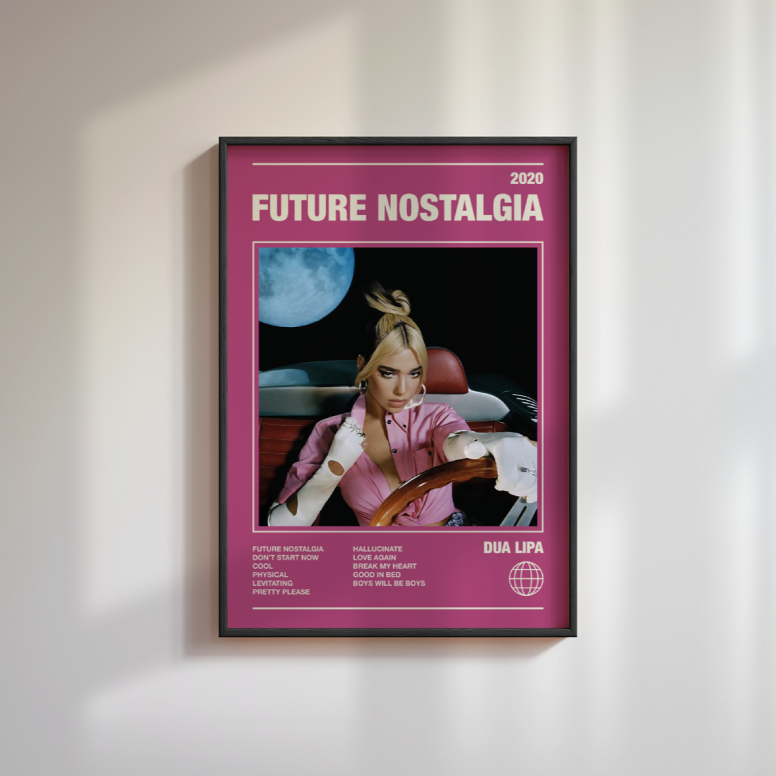 Dua Lipa Future Nostalgia Album Poster