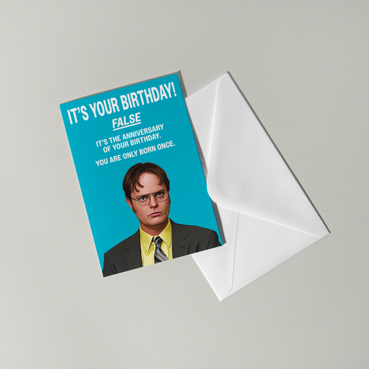 Dwight Schrute Birthday Card