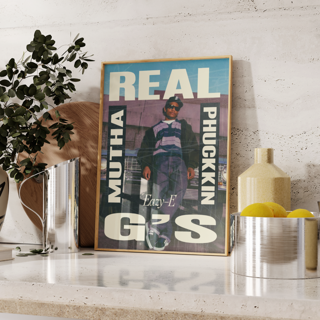 Eazy-E Lyrics Poster UK