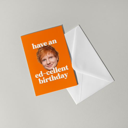 Ed Sheeran Birthday Card