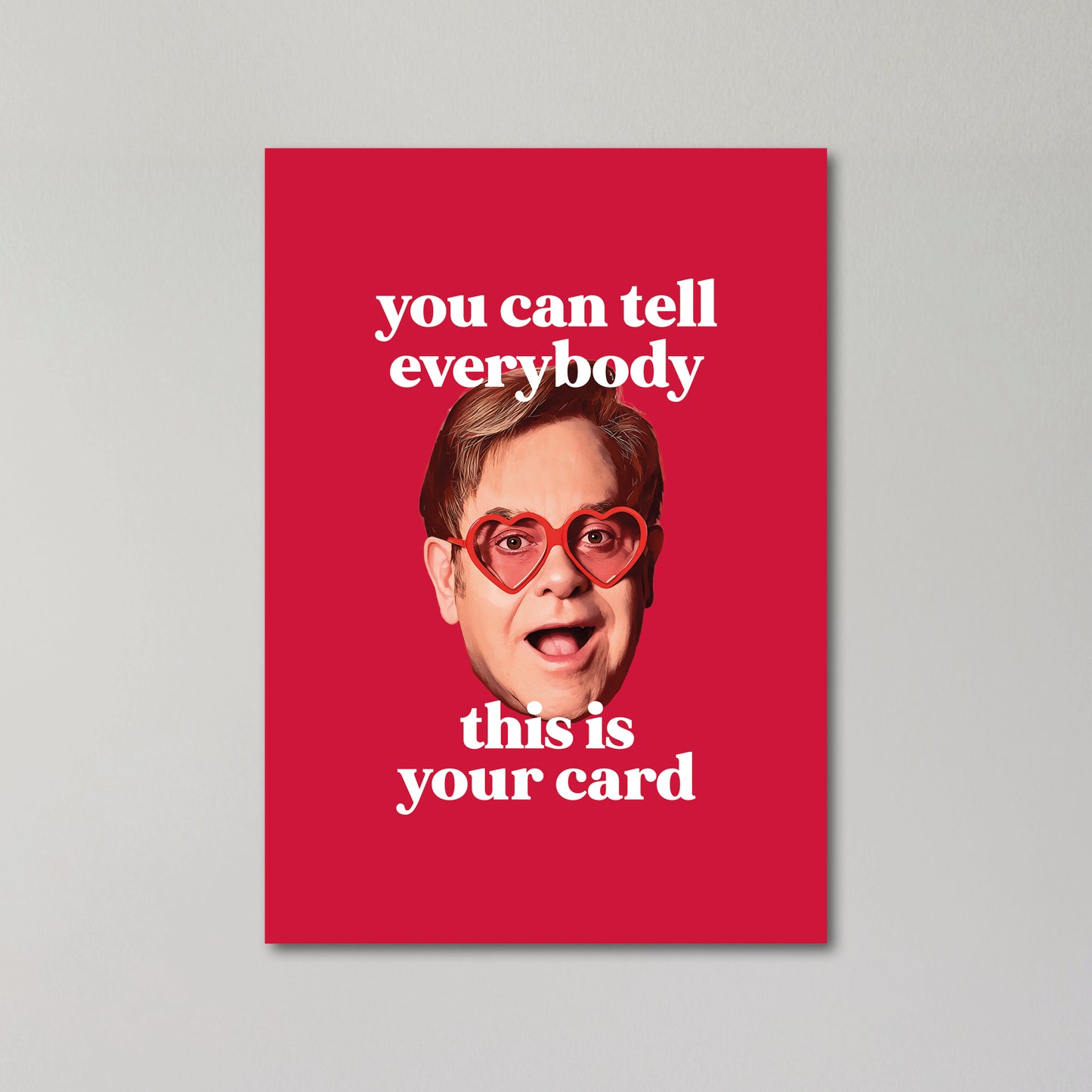 Elton John Birthday Card