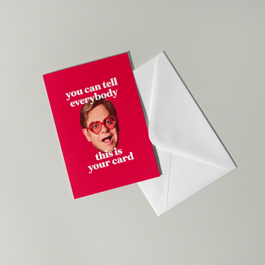 Elton John Birthday Card