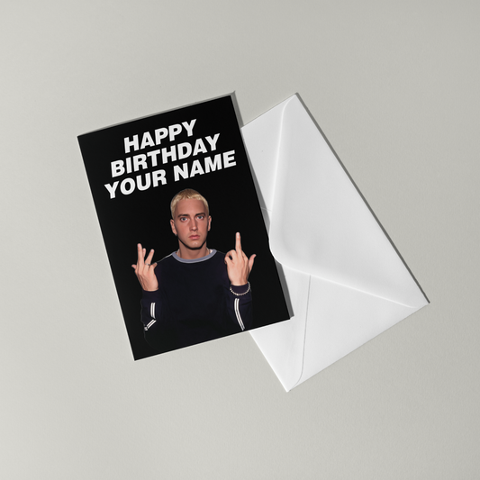 Eminem Personalised Birthday Card