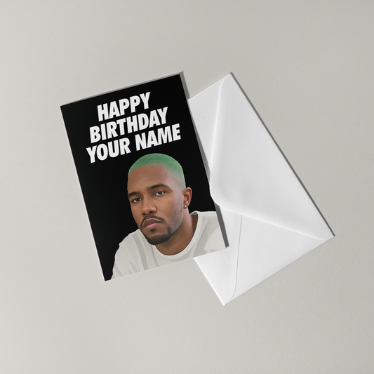 Frank Ocean Personalised Birthday Card