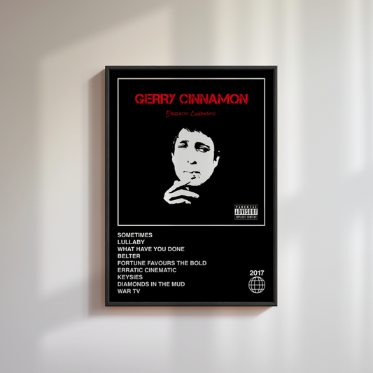 Gerry Cinnamon Erratic Cinematic Album Poster