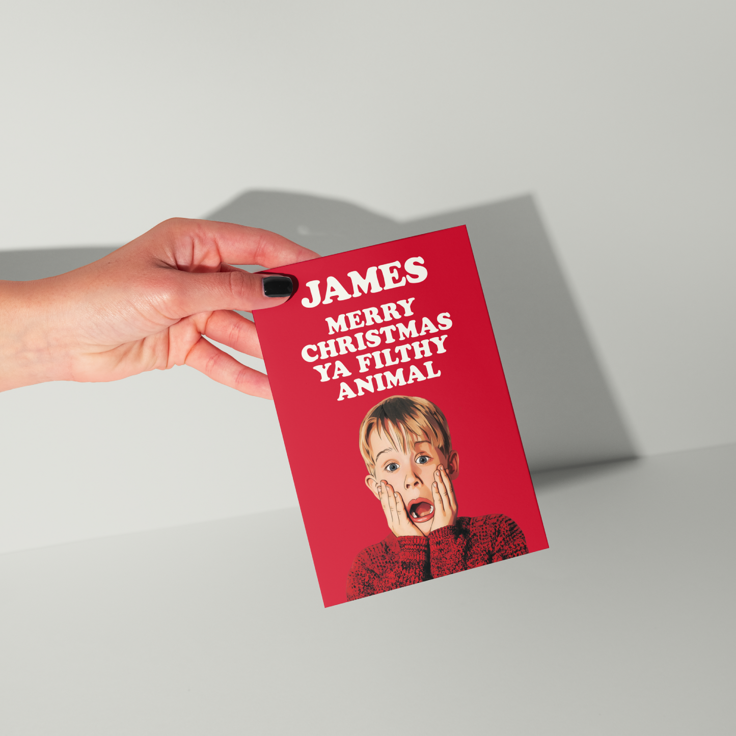 Home Alone Personalised Christmas Card