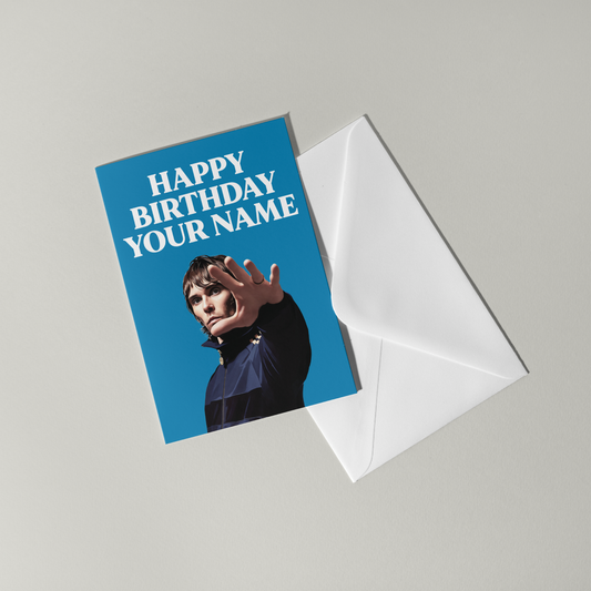 Ian Brown Personalised Birthday Card