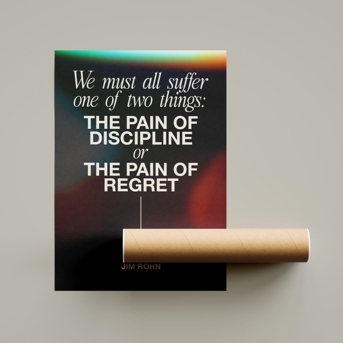 Jim Rohn Quote Poster