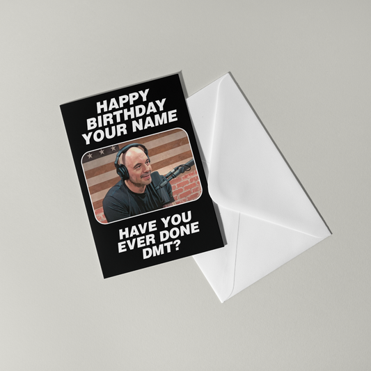 Joe Rogan Personalised Birthday Card