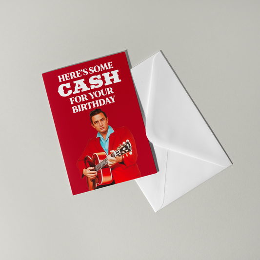 Johnny Cash Birthday Card