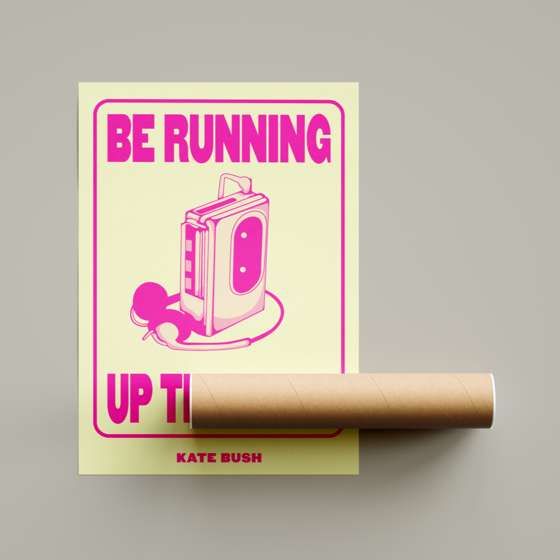 Kate Bush Running Up That Hill Poster United Kingdom