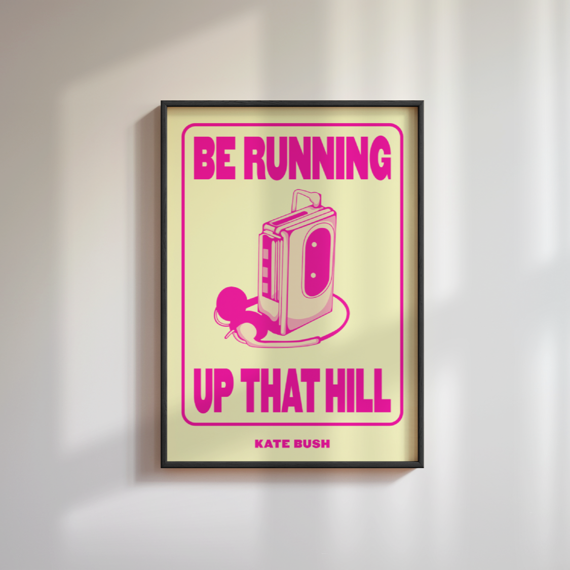 Kate Bush Running Up That Hill Poster