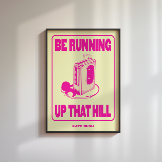 Kate Bush Running Up That Hill Poster