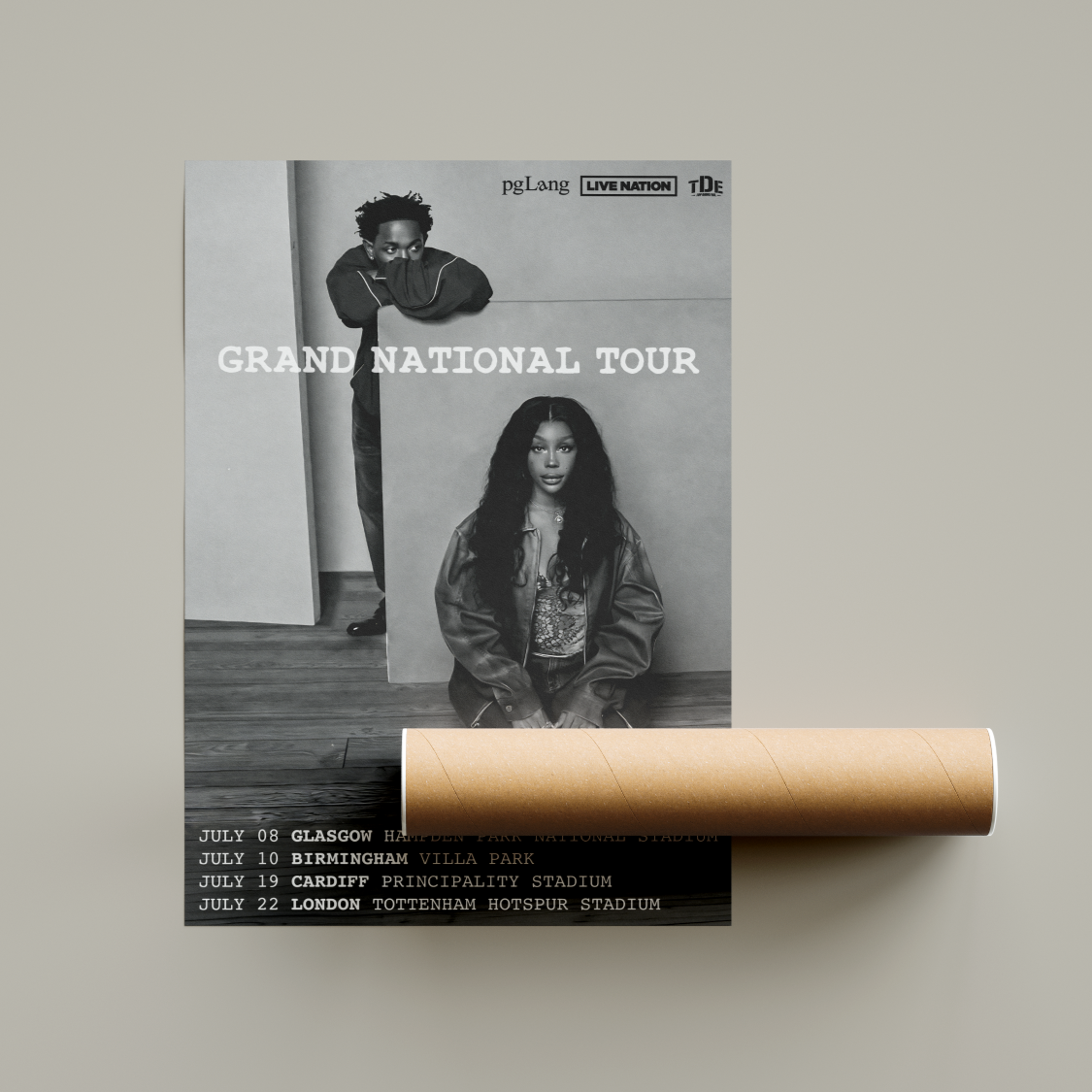 Kendrick Lamar Grand National Tour Poster