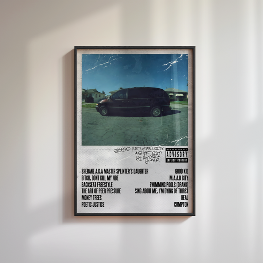 Kendrick Lamar Good Kid, M.A.A.D City Album Poster